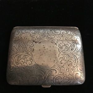 Solid 925 Sterling Silver Cigarette/Joint Case